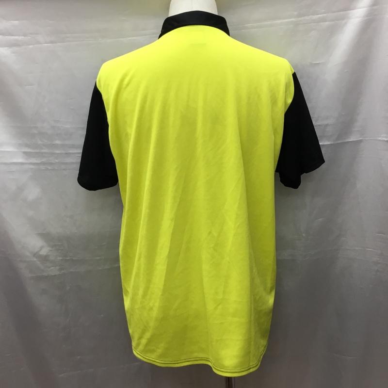 アンブロ UMBRO ポロシャツ 半袖 半袖ポロシャツ カラーシャツ 半袖カットソー ロゴ、文字 黒 / ブラック / X 黄 / イエロー /  メンズ USED 古着 中古 10116697