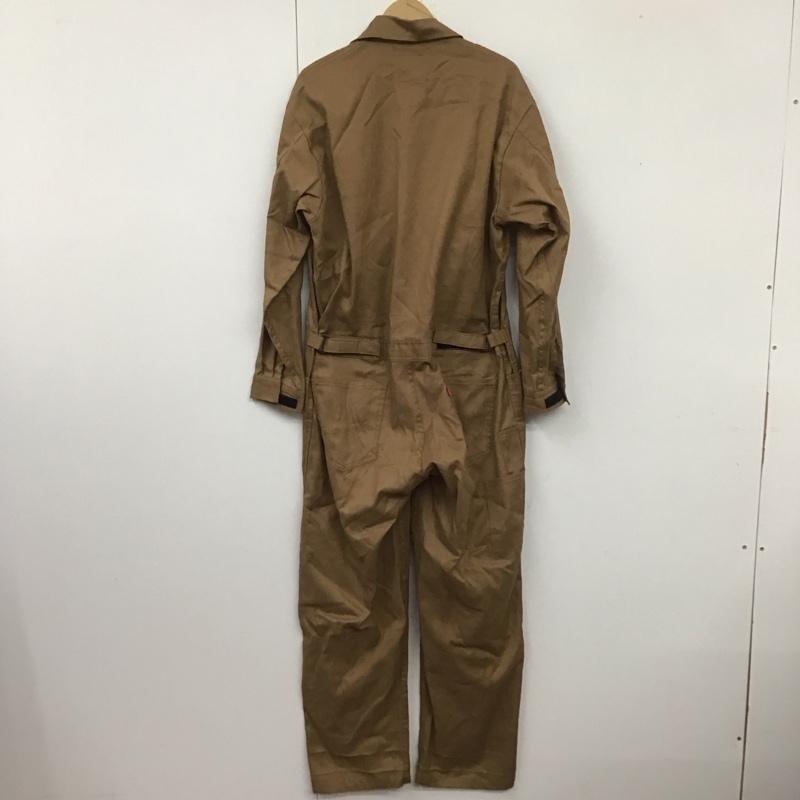 エドウィン EDWIN ワンピース・ドレス・オールインワン ワンピース・ドレス・オールインワン 31-81014 長袖つなぎ 長袖オールインワン オーバーオール L ロゴ、文字 ベージュ / ベージュ /  メンズ USED 古着 中古 10109103