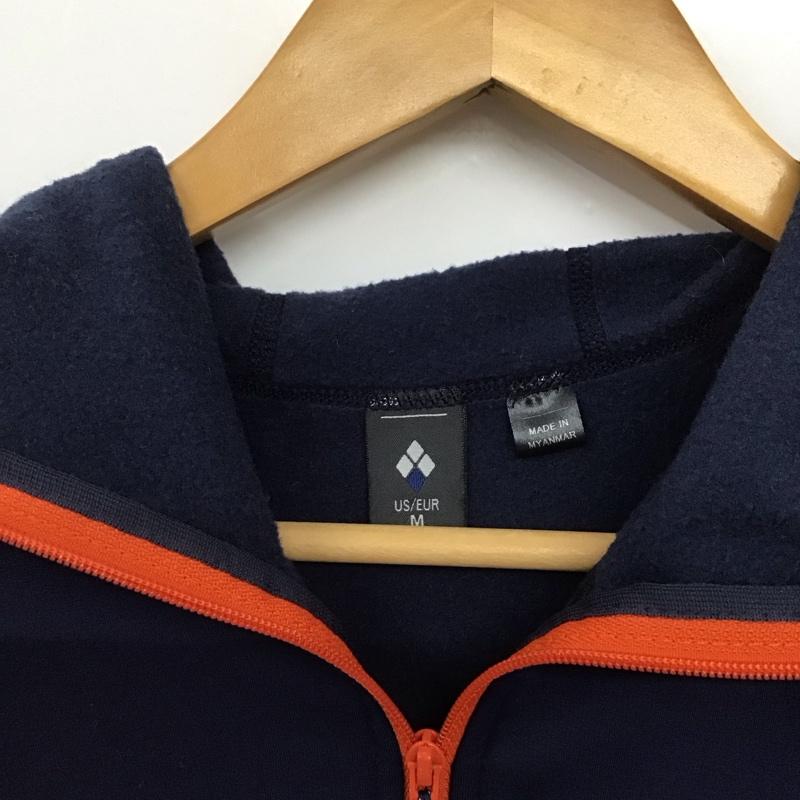 モンベル mont-bell パーカー 長袖 ジップパーカー M 無地 紺 / ネイビー /  メンズ USED 古着 中古 10144739