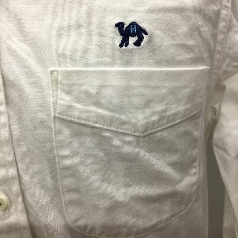 ハリウッドランチマーケット HOLLYWOOD RANCH MARKET シャツ、ブラウス 長袖 長袖シャツ カラーシャツ ポケットシャツ 長袖カットソー 1 ロゴ、文字 白 / ホワイト /  メンズ USED 古着 中古 10116845