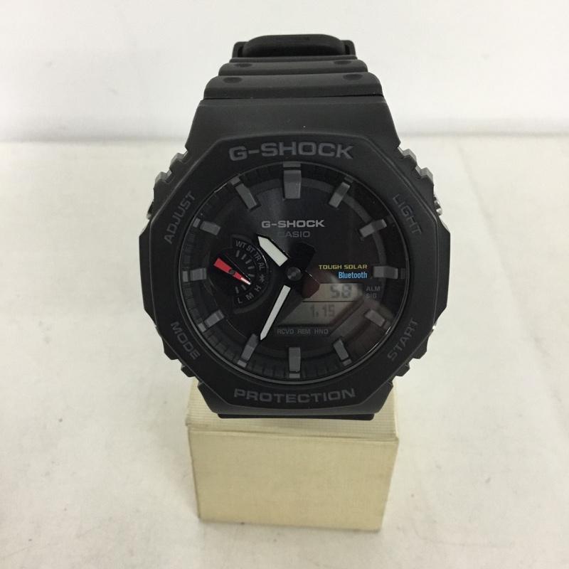 ジーショック G-SHOCK 腕時計 アナログ（クォーツ式） GA-82100 アナログコンビネーション 八角形 ロゴ、文字 黒 / ブラック /  メンズ USED 古着 中古 10145829
