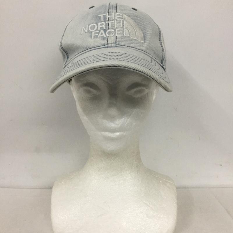 ザノースフェイス THE NORTH FACE 帽子 キャップ NN02044 ブリーチデニム FREE ロゴ、文字 水色 / ライトブルー /  メンズ USED 古着 中古 10129562