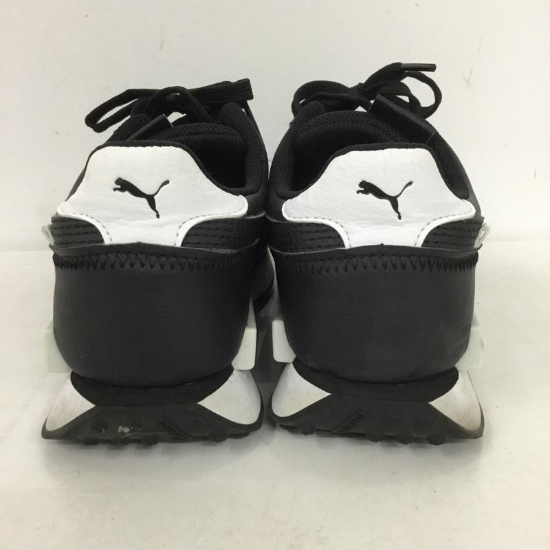 プーマ PUMA スニーカー スニーカー 374763-02 フューチャー ライダー コントラスト UK3.5 US：4.5 ロゴ、文字 黒 / ブラック / X 白 / ホワイト /  レディース USED 古着 中古 10150247