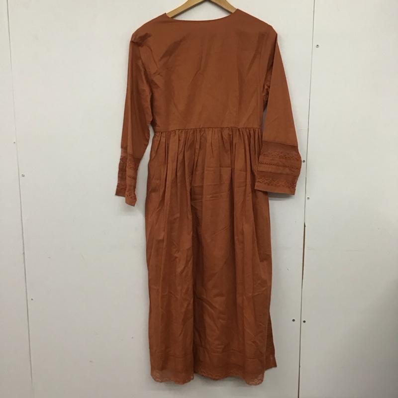 アズールバイマウジー AZUL BY MOUSSY カーディガン 長袖 250bsm30-365c カシュクール2WAYガウン ロングカーディガン M 無地 橙 / オレンジ /  レディース USED 古着 中古 10146146