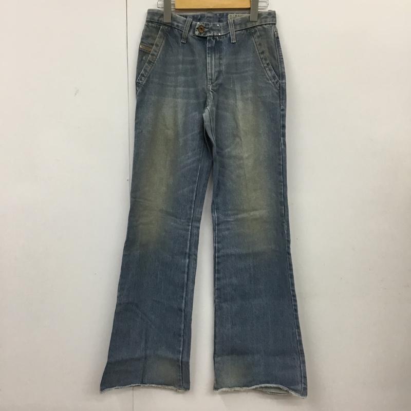 ディーゼル DIESEL パンツ デニム、ジーンズ FLAIRLEGG 0888Z ワイドパンツ W24L32 無地 青 / ブルー /  レディース USED 古着 中古 10099567
