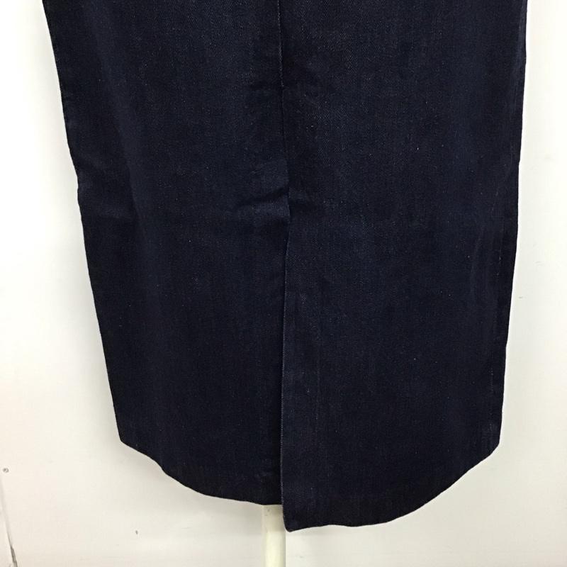 ザラ ZARA スカート ロングスカート 前スリット デニム XS 無地 インディゴ / インディゴ /  レディース USED 古着 中古 10121523