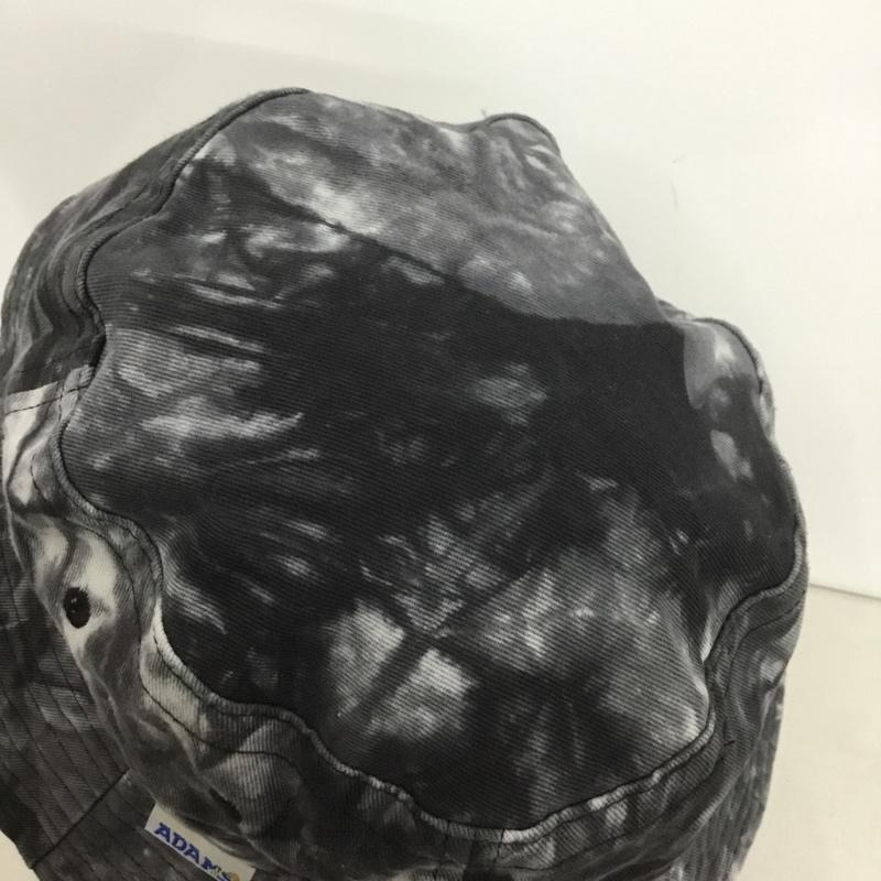 アダムス ADAMS 帽子 ハット バケットハット タイダイ染め ロゴ、文字 黒 / ブラック /  メンズ USED 古着 中古 10143303