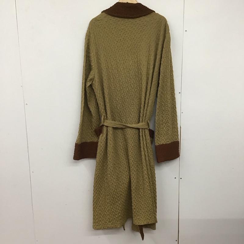 古着 USED カーディガン 長袖 ロング丈 ガウン 無地 ベージュ / ベージュ / X 茶 / ブラウン /  メンズ USED 古着 中古 10146489