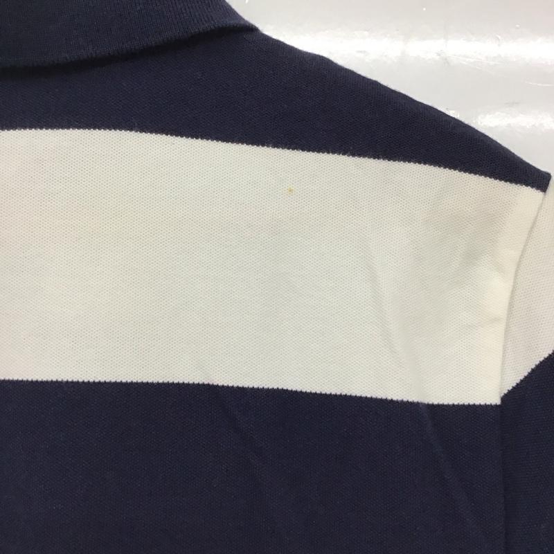 トミーヒルフィガー TOMMY HILFIGER ワンピース ミニスカート ポロ M ボーダー柄 X ロゴ、文字 白 / ホワイト / X 紺 / ネイビー /  レディース USED 古着 中古 10131504