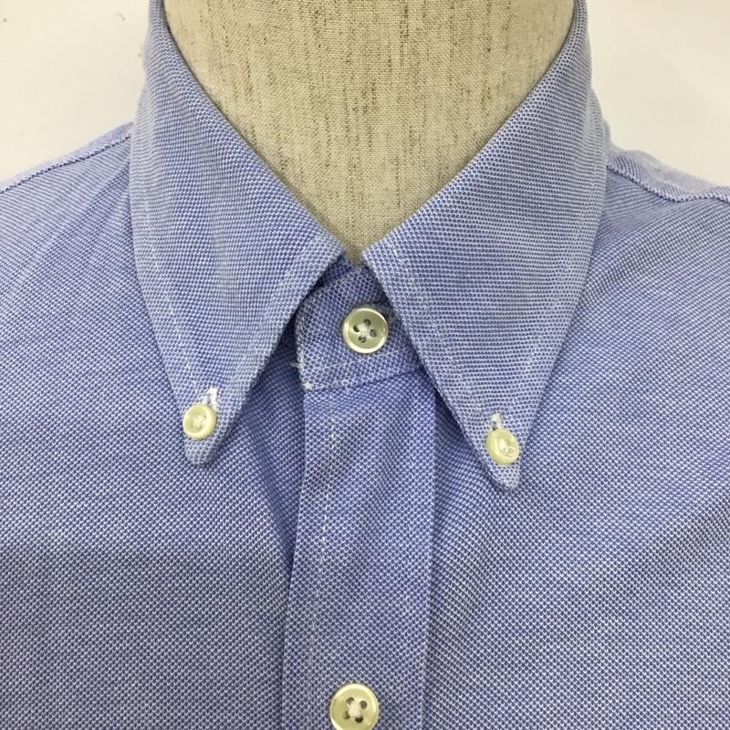 ラルフローレン RALPHLAUREN シャツ、ブラウス 長袖 長袖シャツ 無地シャツ カラーシャツ ボタンダウンシャツ M ロゴ、文字 水色 / ライトブルー /  メンズ USED 古着 中古 10128011