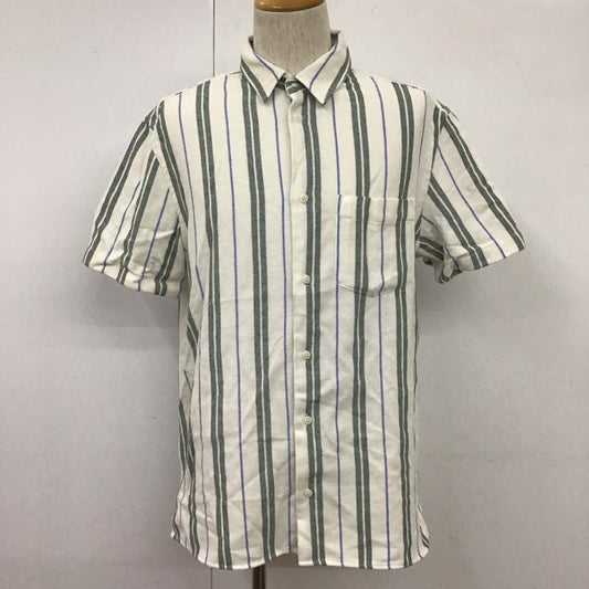 ザラ ZARA シャツ、ブラウス 半袖 半袖シャツ カラーシャツ 半袖カットソー ストライプシャツ L ストライプ マルチカラー / マルチカラー /  メンズ USED 古着 中古 10110398