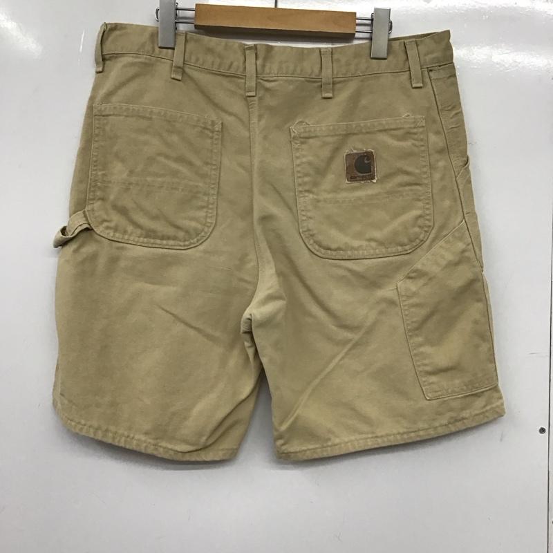 カーハート Carhartt パンツ ショートパンツ ショートパンツ ハーフパンツ カジュアルパンツ 36インチ 無地 ベージュ / ベージュ /  メンズ USED 古着 中古 10137363