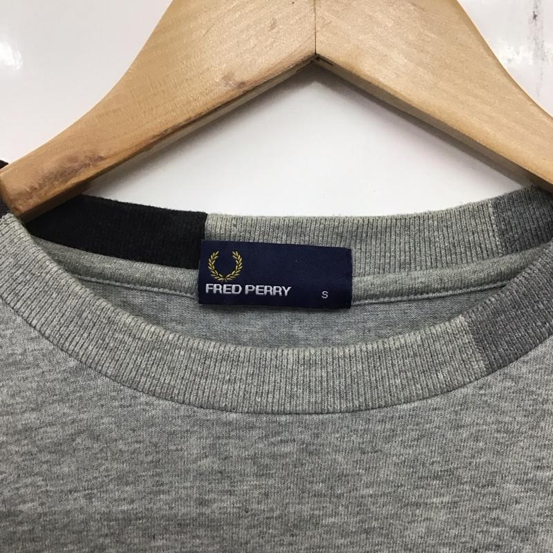 フレッドペリー FRED PERRY Tシャツ 長袖 S 無地 灰 / グレー /  メンズ USED 古着 中古 10134470