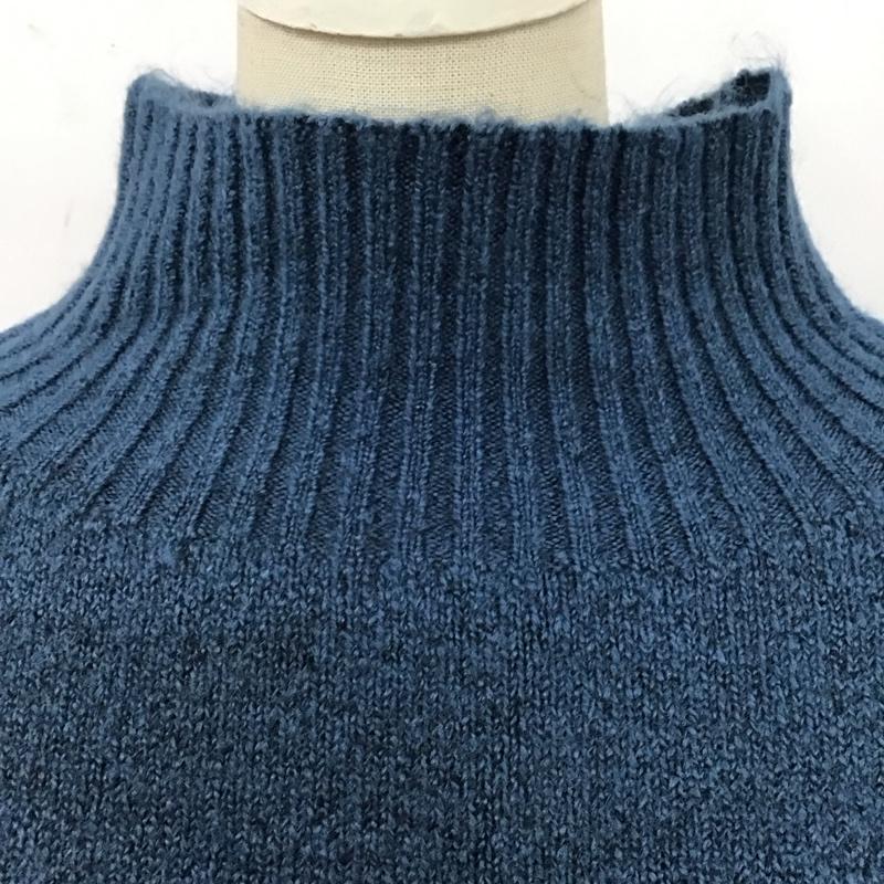 ジーナシス JEANASIS ニット、セーター 長袖 js063558mc FREE 無地 青 / ブルー /  レディース USED 古着 中古 10120268