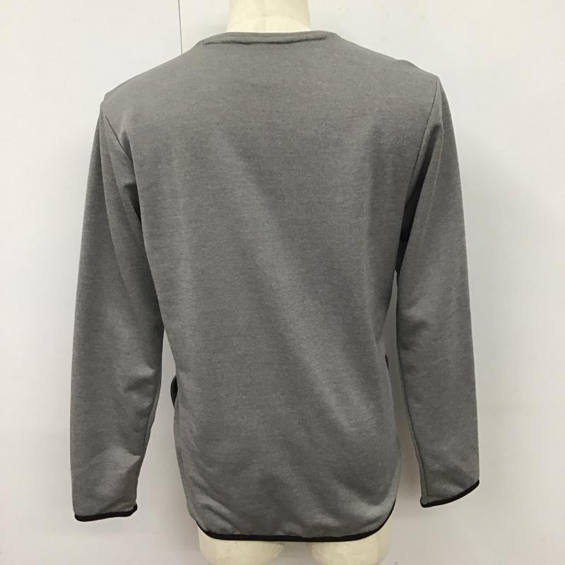 アディダス adidas トレーナー 長袖 AZ4795 スウェット ポケット付き L ロゴ、文字 灰 / グレー / X 黄 / イエロー /  メンズ USED 古着 中古 10123290