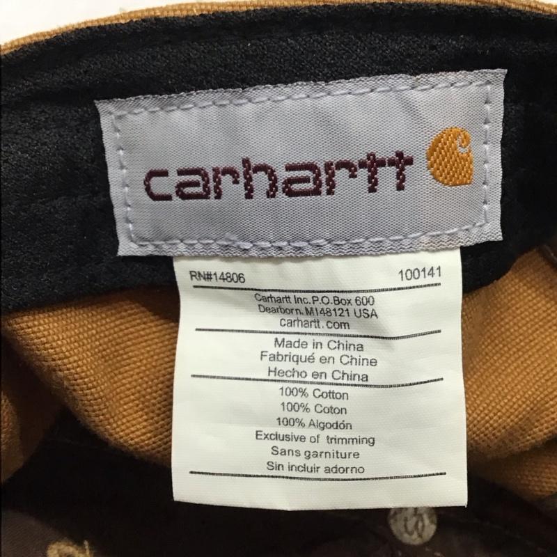 カーハート Carhartt 帽子 キャップ 100289 211 ODESSA Cap ロゴ、文字 茶 / ブラウン /  メンズ USED 古着 中古 10115680