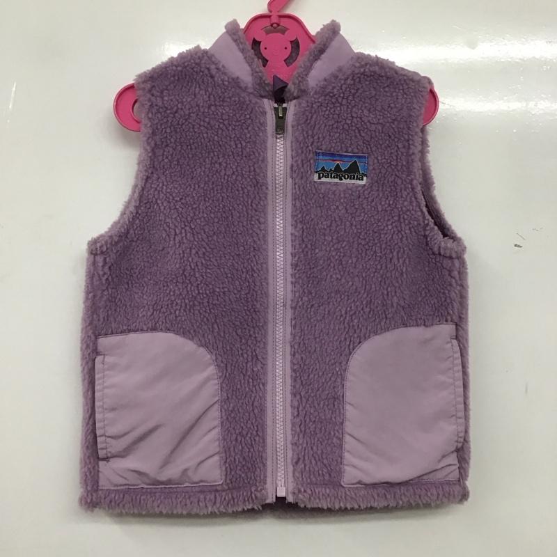 パタゴニア patagonia ベスト ベスト ボアベスト 無地 紫 / パープル / X 桃 / ピンク /  ガールズ USED 古着 中古 10138185