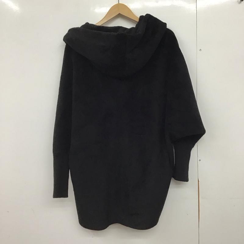 エモダ EMODA コート コート一般 041230001101 ボアコート フード FREE 無地 黒 / ブラック /  レディース USED 古着 中古 10147172