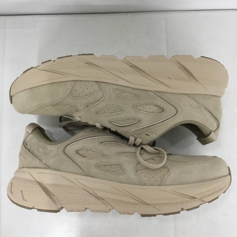 ホカ HOKA スニーカー スニーカー 1122571 CLIFTON L SUEDE 30cm 箱有 30.0cm ロゴ、文字 ベージュ / ベージュ /  メンズ USED 古着 中古 10134535