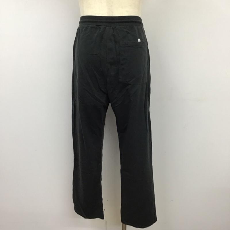 インヘリット INHERIT パンツ ワークパンツ、ペインターパンツ ワイドパンツ スウェットパンツ カジュアルパンツ L ロゴ、文字 黒 / ブラック /  メンズ USED 古着 中古 10113121