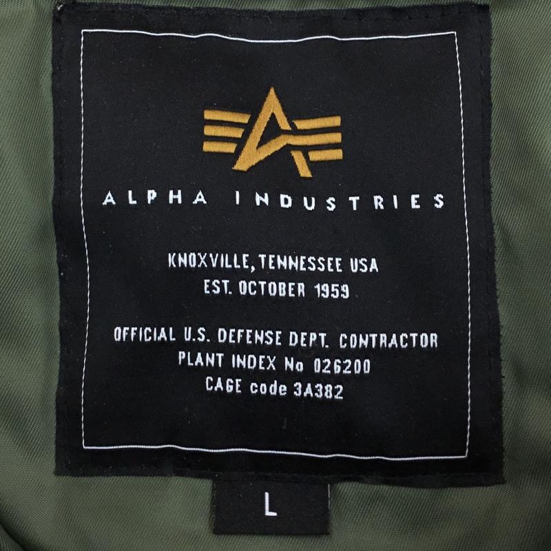 アルファインダストリー Alpha Industries ジャケット、上着 フライトジャケット 20094-503 L 無地 カーキ / カーキ /  メンズ USED 古着 中古 10140003
