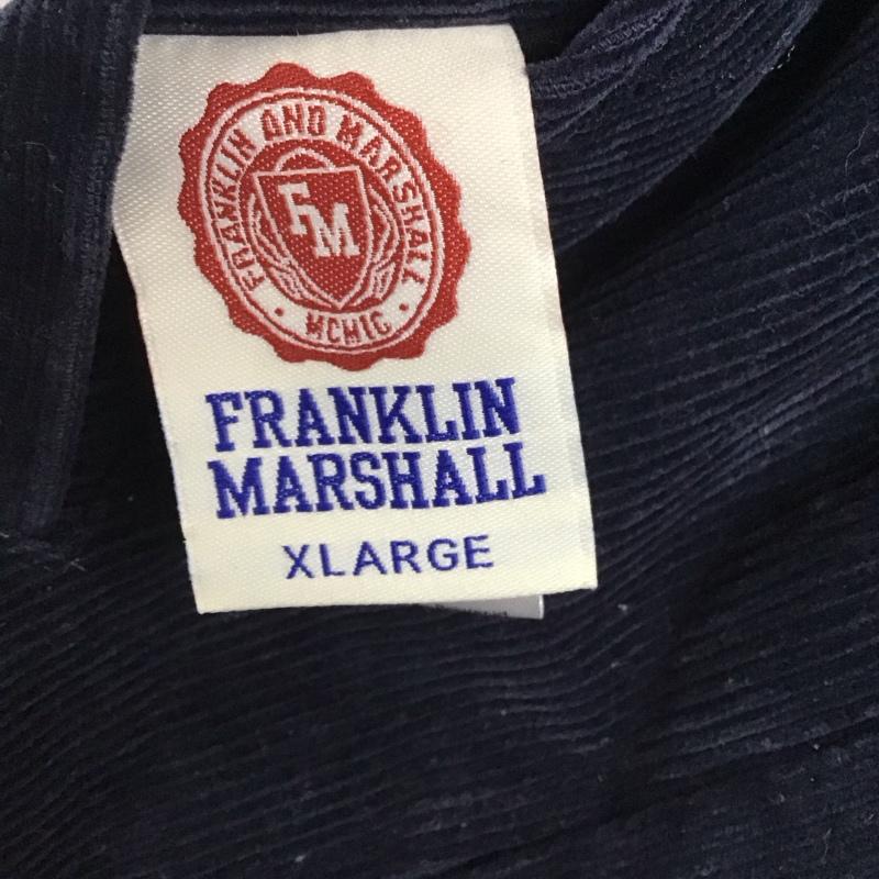 フランクリンマーシャル FRANKLIN&MARSHALL ジャケット、上着 ジャンパー、ブルゾン ジャケットパーカー コーデュロイジャケット アウター XL ロゴ、文字 紺 / ネイビー /  メンズ USED 古着 中古 10137211