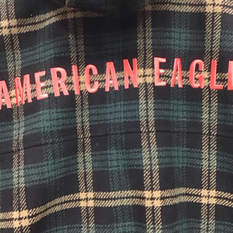 アメリカンイーグル AMERICANEAGLE ジャケット、上着 ジャケット、ブレザー ジップアップジャケット パーカージャケット アウター L チェック マルチカラー / マルチカラー /  メンズ USED 古着 中古 10141600