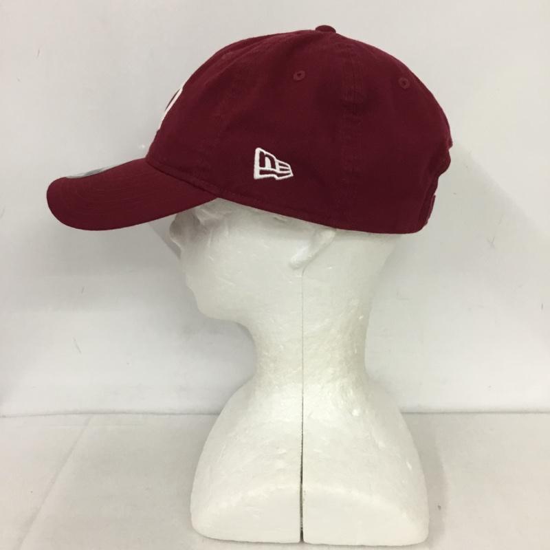 ニューエラ NEW ERA 帽子 キャップ NY ニューヨークヤンキース 9TWENTY ロゴ、文字 えんじ / ワインレッド /  メンズ USED 古着 中古 10130031