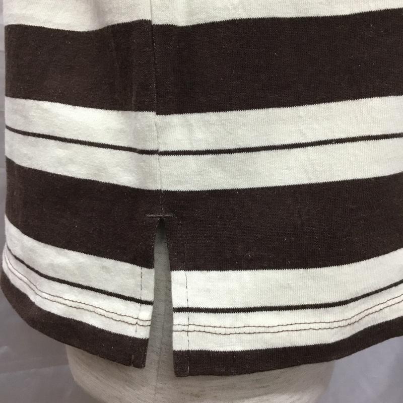 アーバンリサーチドアーズ URBAN RESEARCH DOORS カットソー 長袖 dr96-11h014 OE天竺プレーティングロンTシャツ 長袖カットソー 40 ボーダー柄 ベージュ / ベージュ /  メンズ USED 古着 中古 10116723