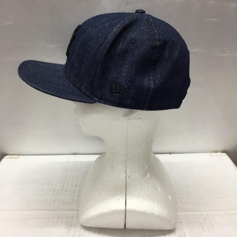 ニューエラ NEW ERA 帽子 キャップ NY ニューヨーク ヤンキース 59FIFTY デニム ロゴ、文字 インディゴ / インディゴ /  メンズ USED 古着 中古 10107887