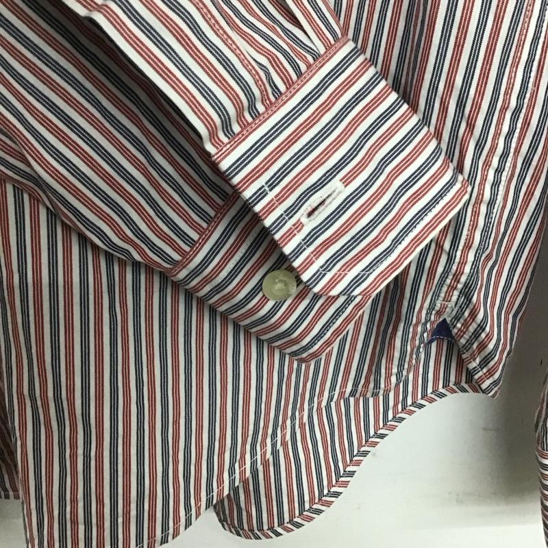 ノーティカ NAUTICA シャツ、ブラウス 長袖 長袖シャツ ストライプシャツ カラーシャツ S ストライプ マルチカラー / マルチカラー /  メンズ USED 古着 中古 10141681