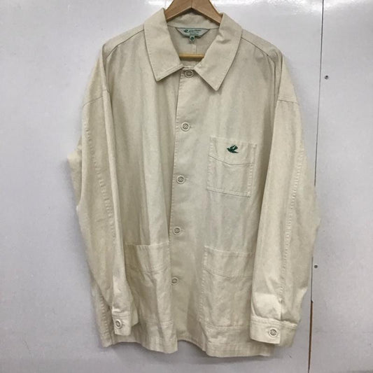 ニコアンド niko and... シャツ、ブラウス 長袖 長袖シャツ ロゴシャツ カラーシャツ L ロゴ、文字 白 / ホワイト /  メンズ USED 古着 中古 10133070