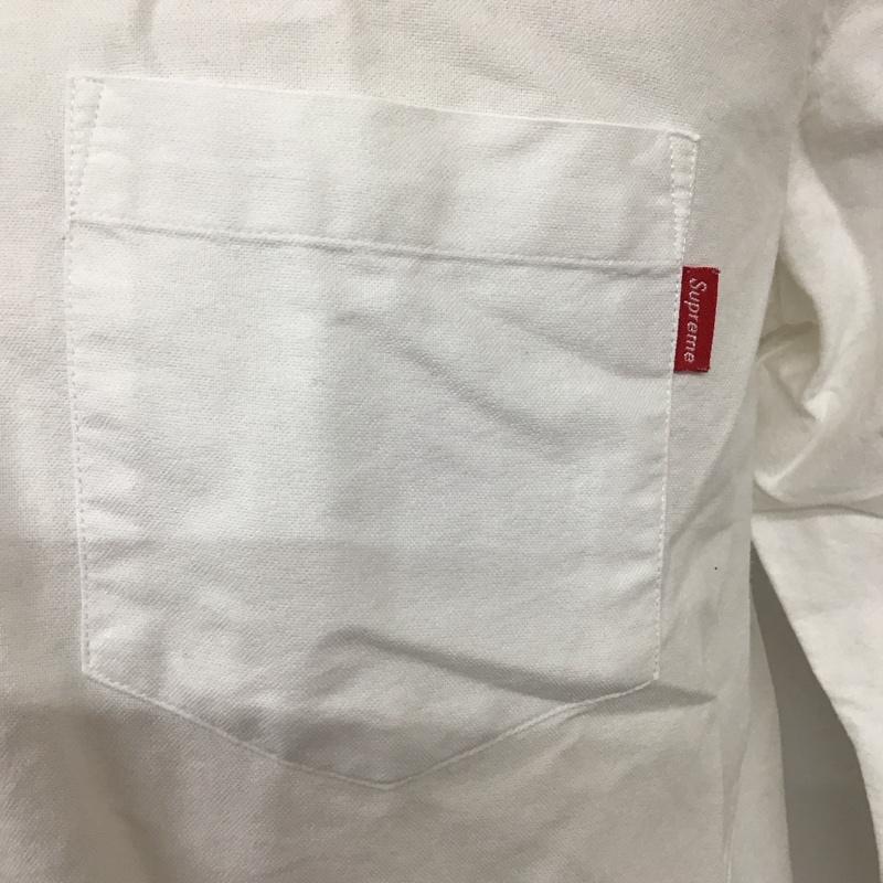 シュプリーム Supreme シャツ、ブラウス 長袖 長袖シャツ カラーシャツ ボタンダウンシャツ 長袖カットソー 無地シャツ M 無地 白 / ホワイト /  メンズ USED 古着 中古 10119459