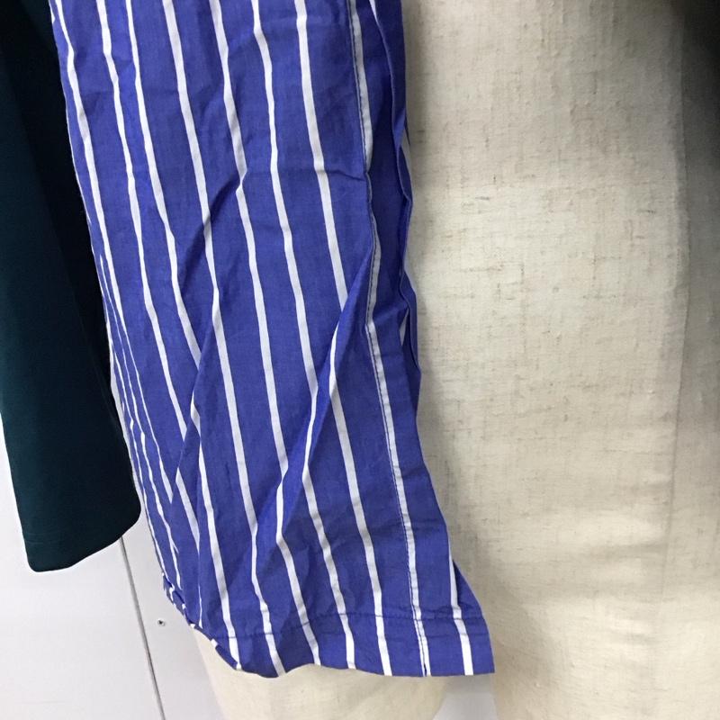 クルニ CULLNI Tシャツ 長袖 20-SS-049 アシンメトリースリットロンT 1 無地 X ストライプ マルチカラー / マルチカラー /  メンズ USED 古着 中古 10117125