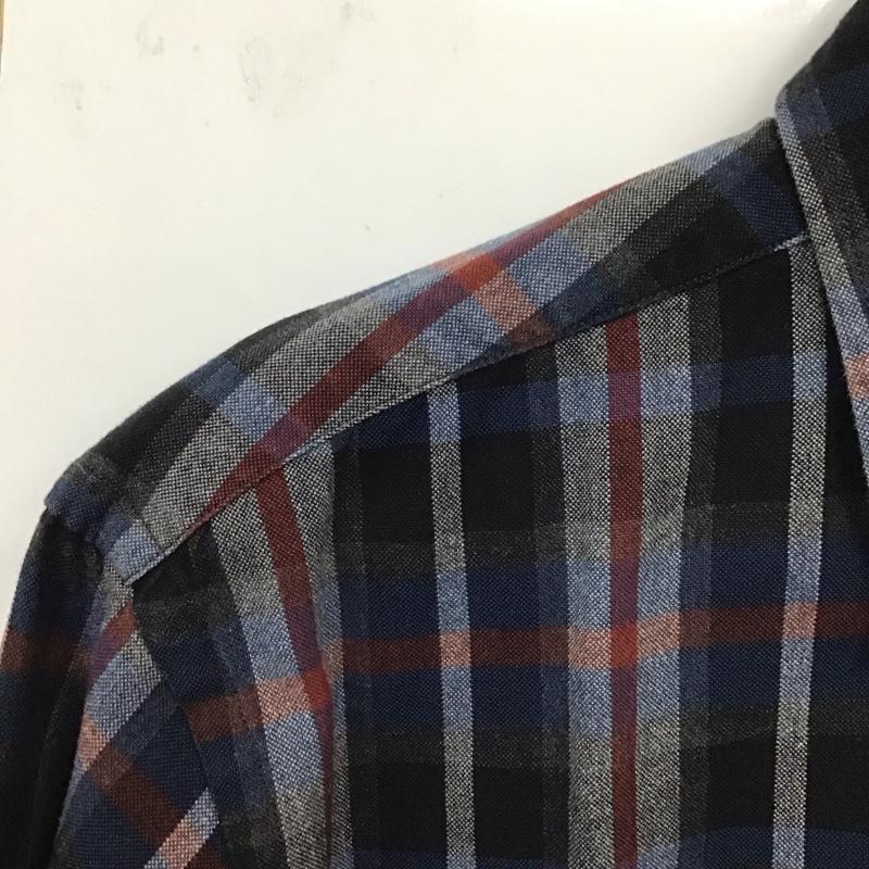 サイベーシックス SCYE BASICS シャツ、ブラウス 長袖 5114-33514 長袖シャツ チェックシャツ ボタンダウンシャツ 38 チェック マルチカラー / マルチカラー /  メンズ USED 古着 中古 10130725