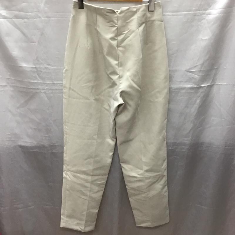 ザラ ZARA ボトムス ボトムス 1608 332 251 ハイウエスト テーパードパンツ S 無地 ベージュ / ベージュ /  レディース USED 古着 中古 10116950