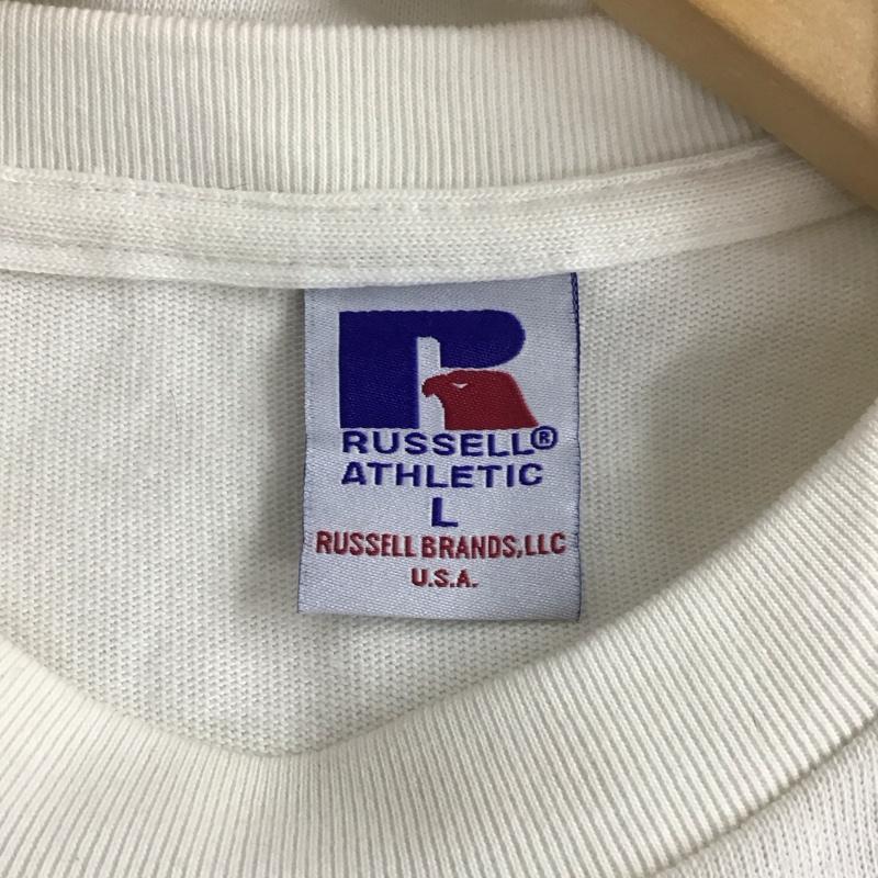 ケボズ KEBOZ Tシャツ 半袖 半袖カットソー プリントTシャツ クルーネックカットソー L ロゴ、文字 白 / ホワイト /  メンズ USED 古着 中古 10130070