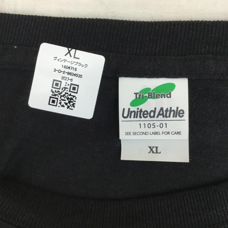 ユーズドクロージング used clothes Tシャツ 半袖 United Athle プリント Tシャツ 黒 XL プリント 黒 / ブラック / X 白 / ホワイト /  メンズ USED 古着 中古 10130947