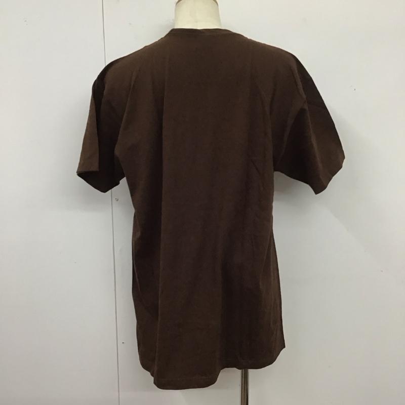 シャカ SHAKA Tシャツ 半袖 半袖カットソー プリントTシャツ クルーネックカットソー XL 無地 茶 / ブラウン /  メンズ USED 古着 中古 10124656