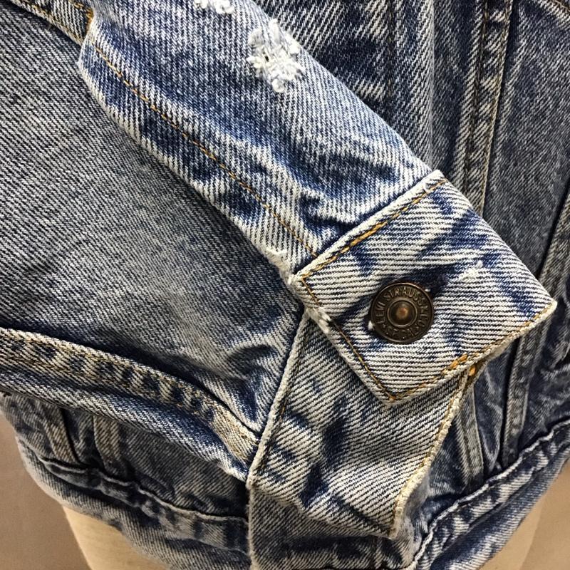 リーバイス Levi s ジャケット、上着 ジャケット、ブレザー デニムジャケット カラージャケット 長袖ジャケット Gジャン 無地 インディゴ / インディゴ /  メンズ USED 古着 中古 10113575