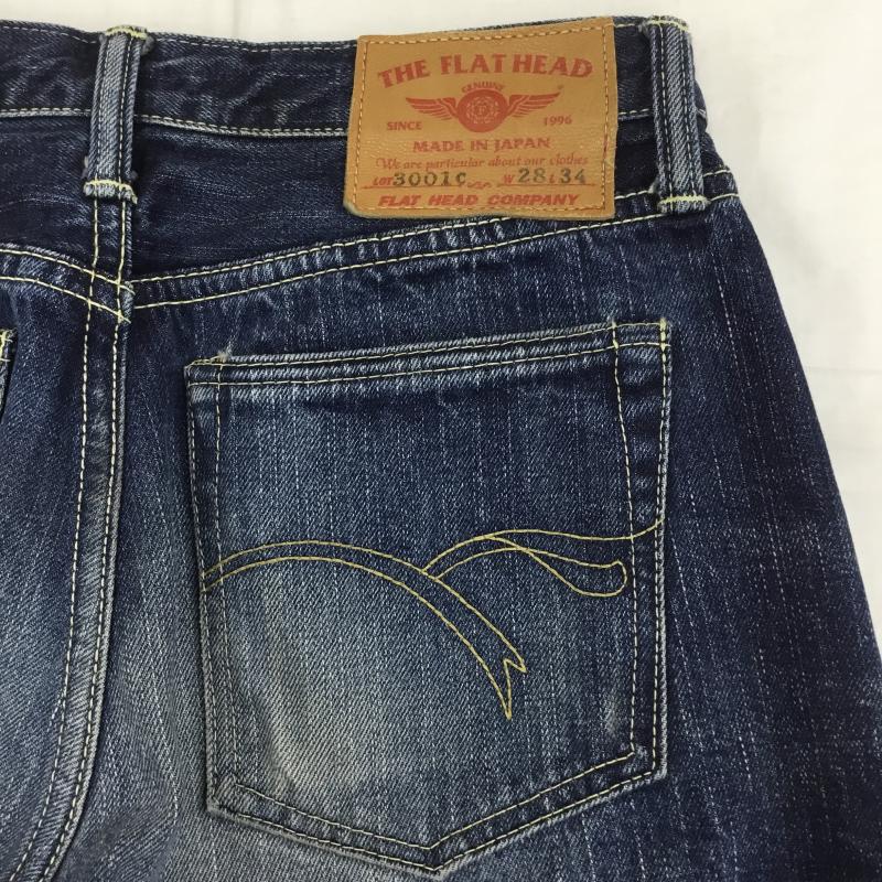 フラットヘッド The Flat Head パンツ デニム、ジーンズ 3001C 28インチ 無地 インディゴ / インディゴ /  メンズ USED 古着 中古 10133590