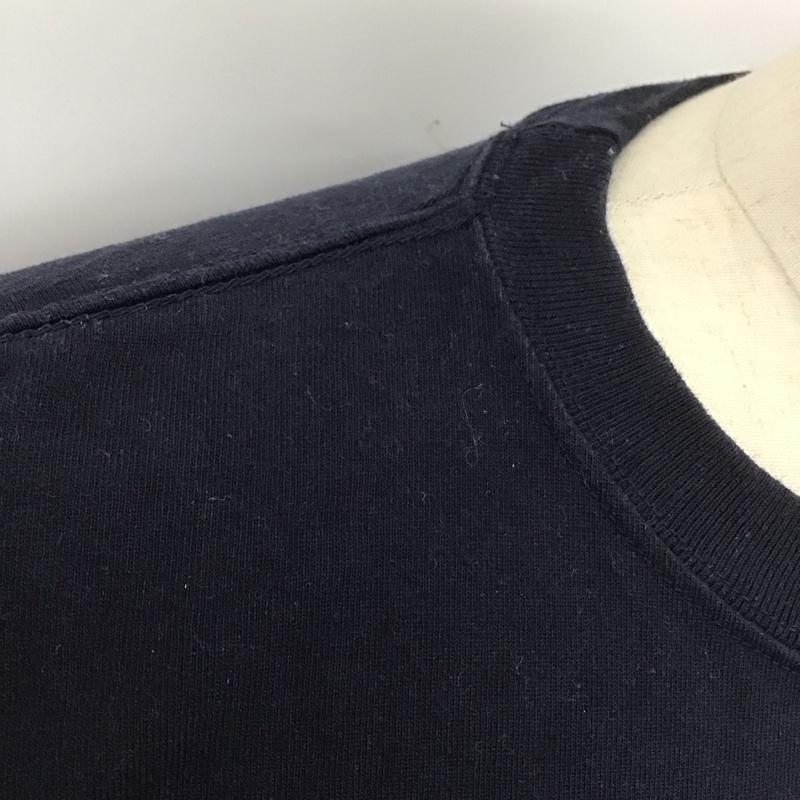 ホワイトマウンテニアリング WHITE MOUNTAINEERING Tシャツ 半袖 半袖カットソー プリントTシャツ クルーネックカットソー L プリント 紺 / ネイビー /  メンズ USED 古着 中古 10126522