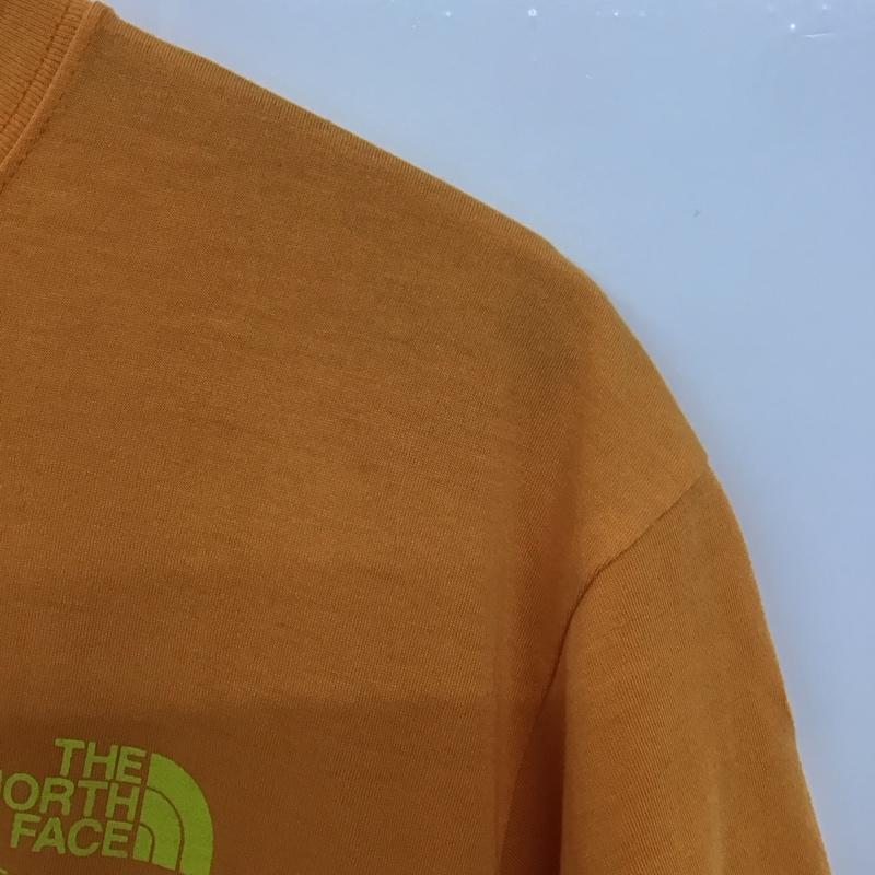 ザノースフェイス THE NORTH FACE Tシャツ 半袖 nt32146 ショートスリーブベースキャンプダッフルフォトティー プリントTシャツ S プリント 橙 / オレンジ /  メンズ USED 古着 中古 10132313
