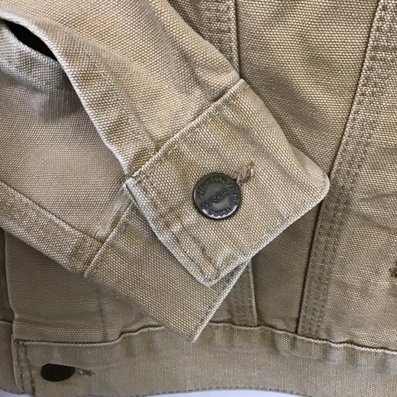 カーハート Carhartt ジャケット、上着 ジャケット、ブレザー デニムジャケット Gジャン アウター カジュアルジャケット 80s 100year 40 無地 ベージュ / ベージュ /  メンズ USED 古着 中古 10125132