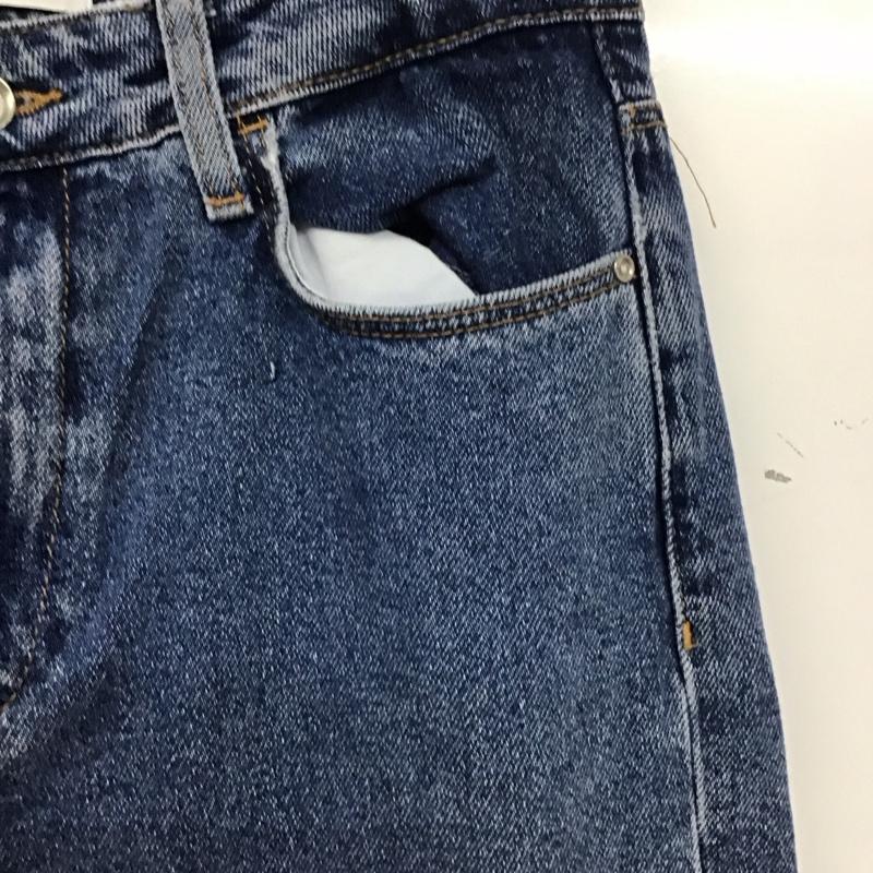 ザラ ZARA パンツ デニム、ジーンズ 36 無地 インディゴ / インディゴ /  レディース USED 古着 中古 10139946