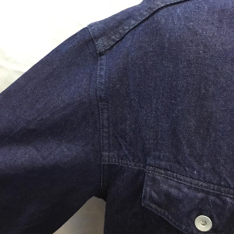 ジョイントワークス JOINT WORKS ジャケット、上着 ジャケット、ブレザー デニムジャケット カラージャケット 長袖ジャケット ブルゾン S 無地 インディゴ / インディゴ /  メンズ USED 古着 中古 10121693