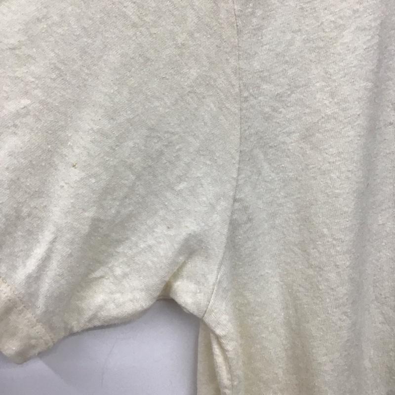 ゴーヘンプ GOHEMP Tシャツ 半袖 半袖カットソー プリントTシャツ クルーネックカットソー XL プリント アイボリー / アイボリー /  メンズ USED 古着 中古 10148526