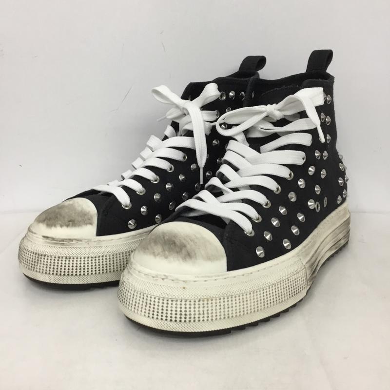 ディースクエアード2 DSQUARED2 スニーカー スニーカー ハイカットスニーカー スタッズ 43  黒 / ブラック /  メンズ USED 古着 中古 10146270