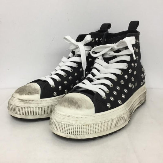 ディースクエアード2 DSQUARED2 スニーカー スニーカー ハイカットスニーカー スタッズ 43  黒 / ブラック /  メンズ USED 古着 中古 10146270