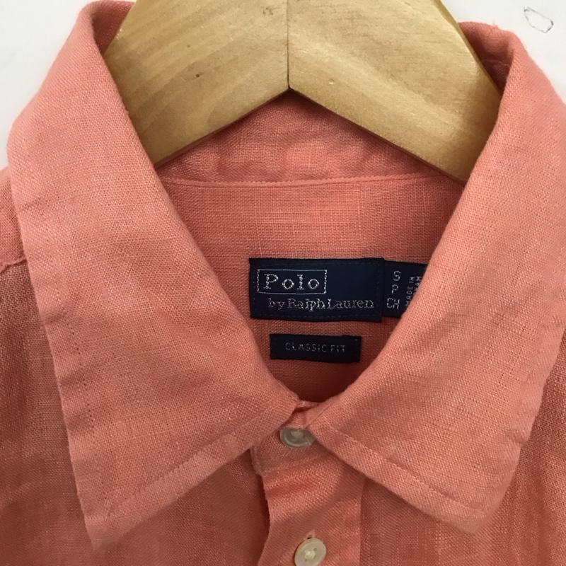 ラルフローレン RALPHLAUREN シャツ、ブラウス 長袖 長袖シャツ ロゴシャツ カラーシャツ S ロゴ、文字 桃 / ピンク /  メンズ USED 古着 中古 10144952